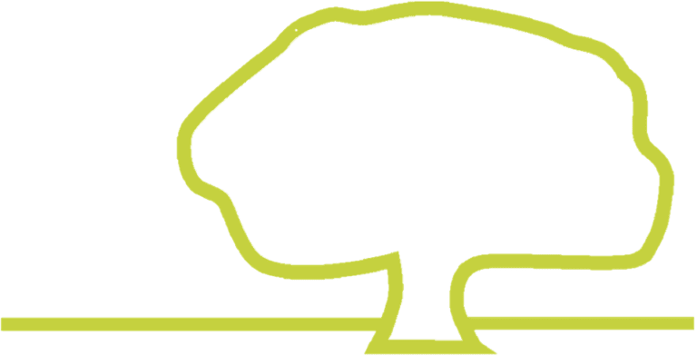 Logo de Academia Alella, árbol con horizonte